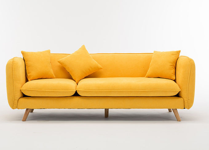 Modern Contemporary Bedroom Furniture Customized Three Seater Fabric Sofa